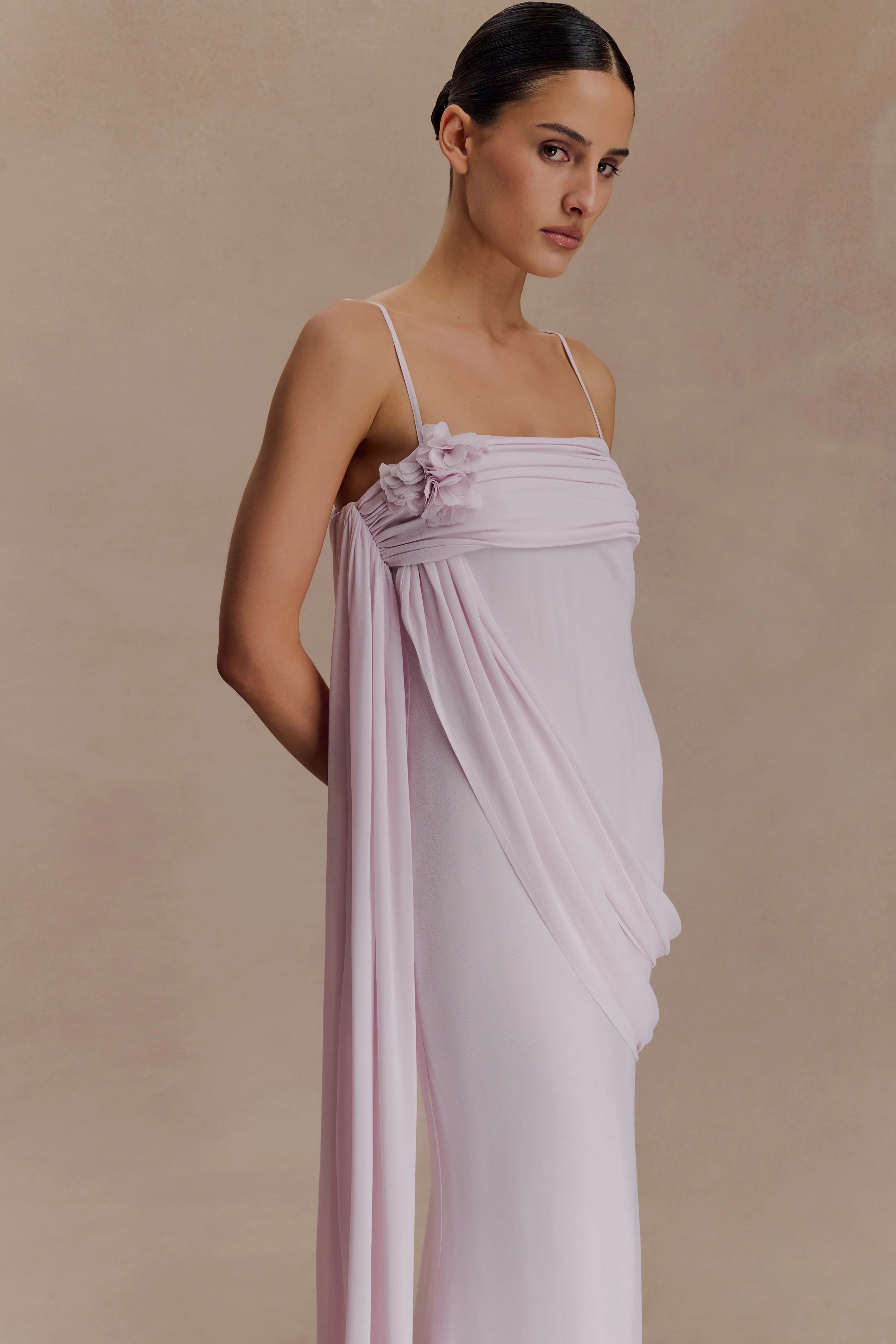 Leena Chiffon Maxi Dress - Light Lilac